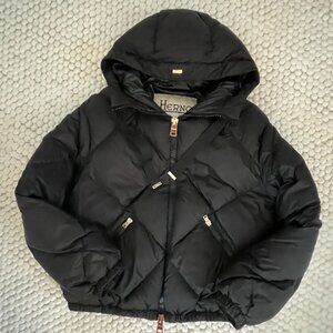 Herno Black Bruge Down Jacket Black size 40